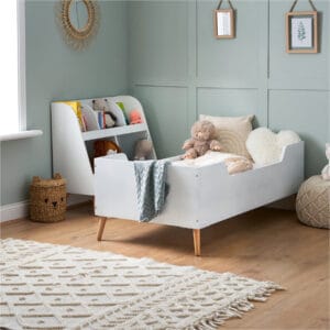Obaby maya single bed white with natural (3)