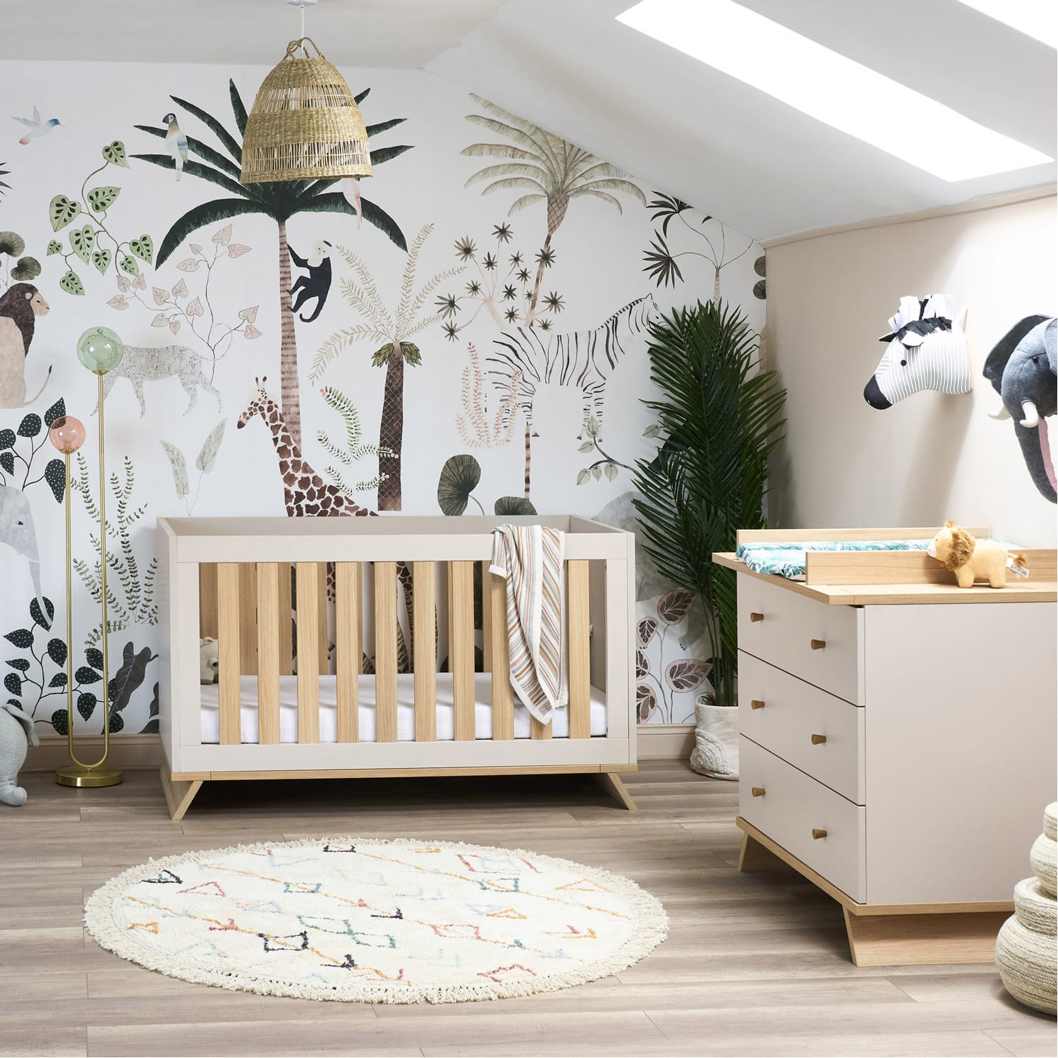 Obaby Thea 2 Piece Nursery Room Set - Latte