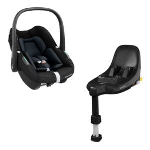 Maxi-Cosi Pebble S Car Seat Tonal Black with FamilyFix S Base