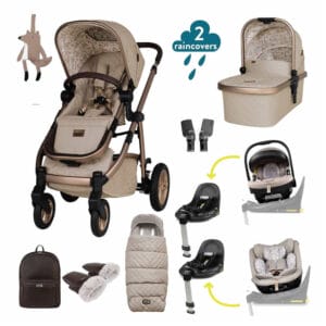 Cosatto Wow 3 Family All Stage Duo Base All Seasons Bundle Whisper
