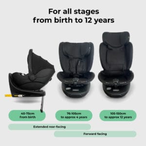Mbcs05 rotating family set with base, infant carrier with toddler cae seat (1)