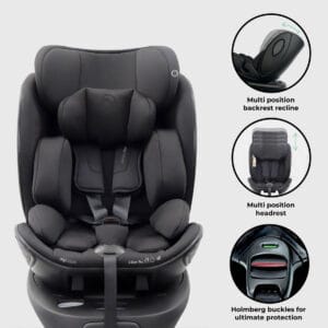 Mbcs05 rotating family set with base, infant carrier with toddler cae seat (5)