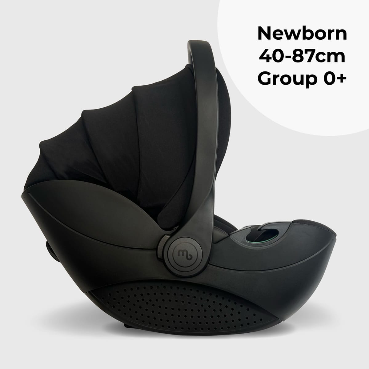 Mbcs05 rotating infant carrier car seat and base black (5)