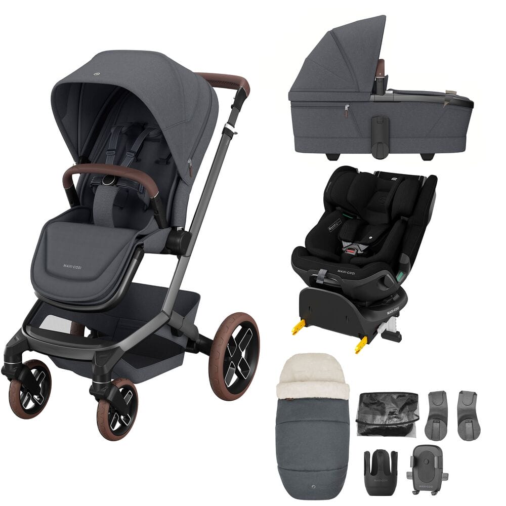 Maxi-Cosi FAME 8 Piece Emerald 360 Pro Bundle - Twillic Graphite