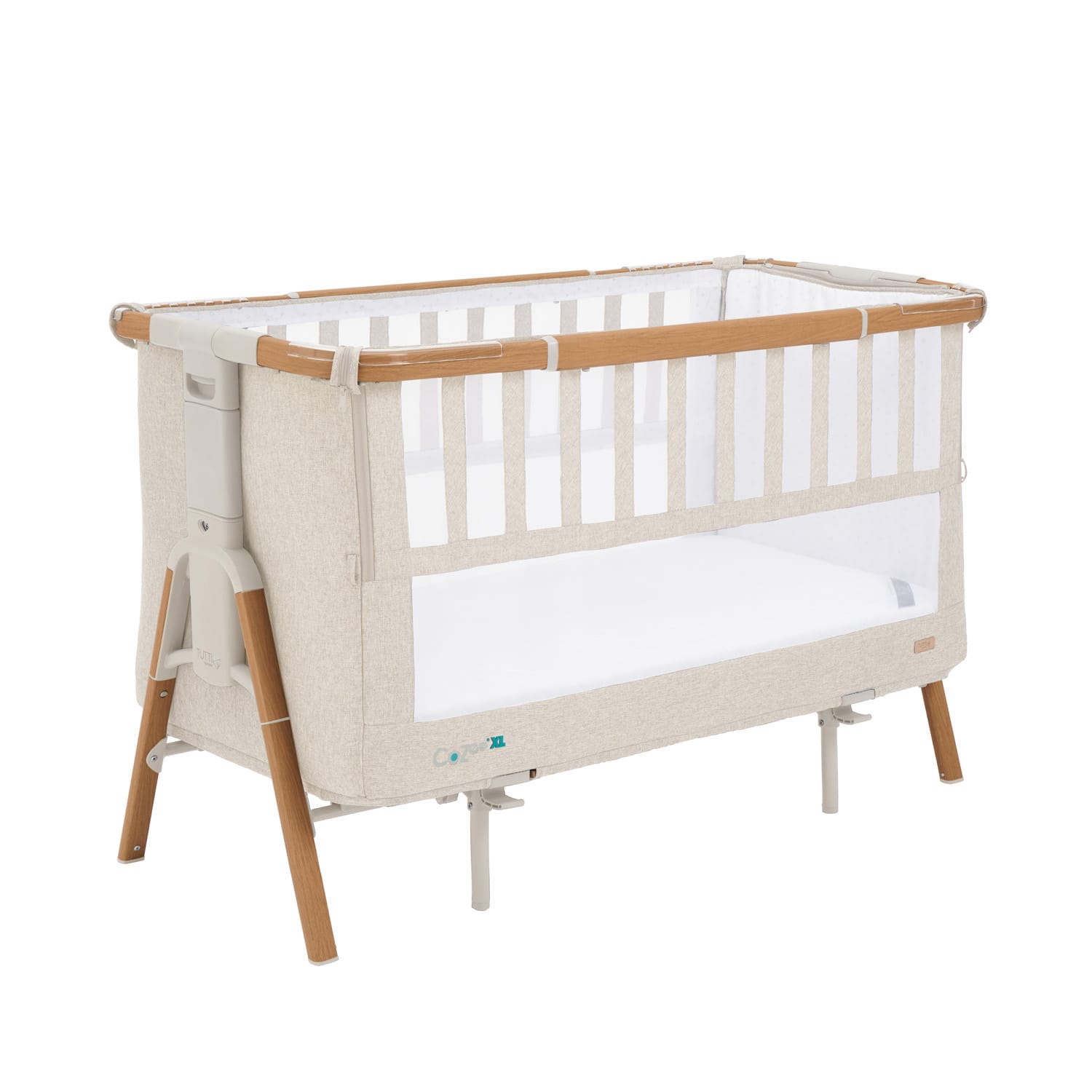 Cozee xl cot scandinavian walnut ecru