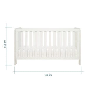 Tutti bambini alba cot bed essentials white (5)