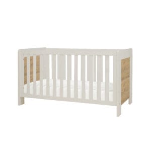 Tutti bambini alba cot bed white sand distressed oak (3)