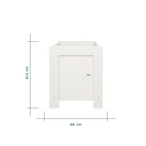 Tutti bambini alba mini cot bed essentials white (4)