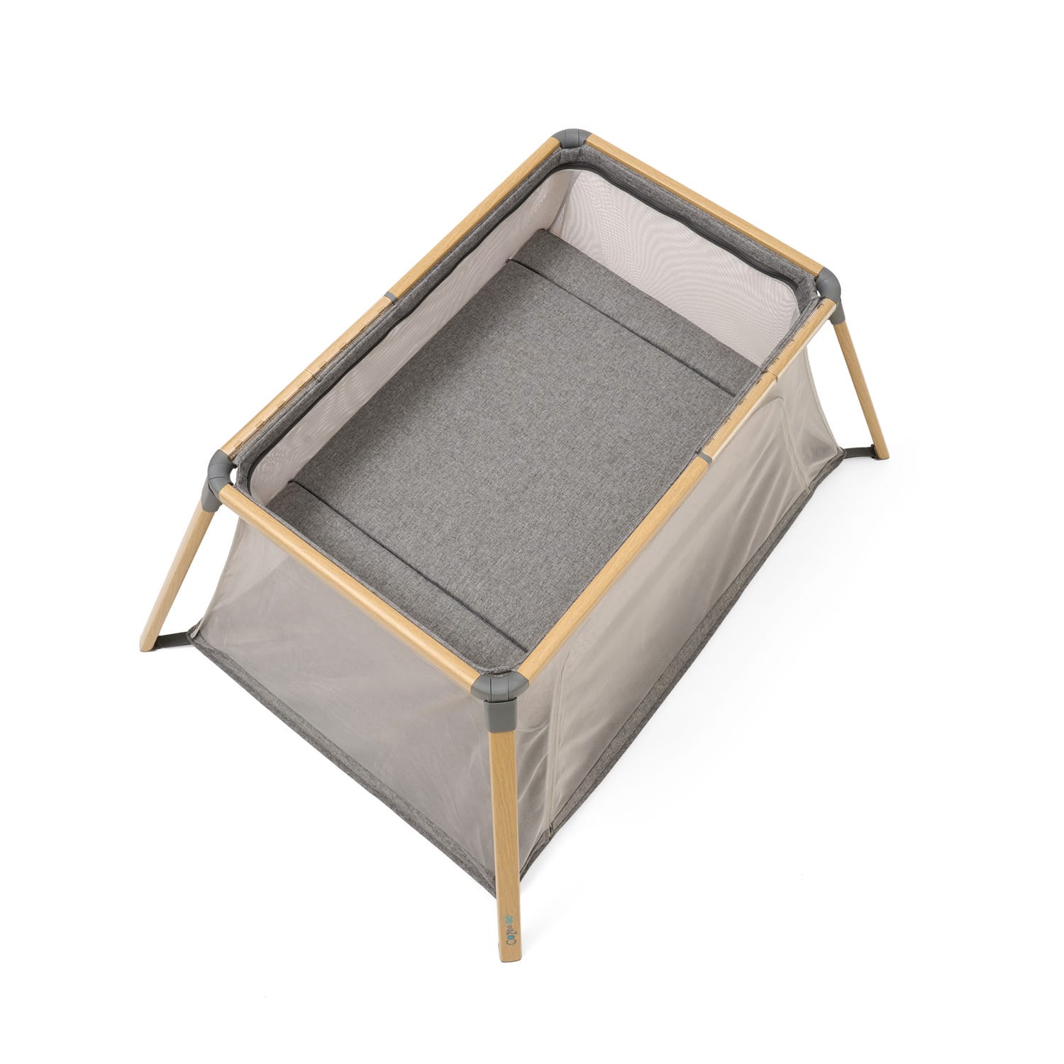 Tutti bambini cozee go 3 in 1 bassinet, travel cot & playpen oak charcoal (7)