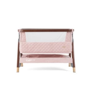 Tutti bambini cozee luxe bedside crib walnut blush (2)