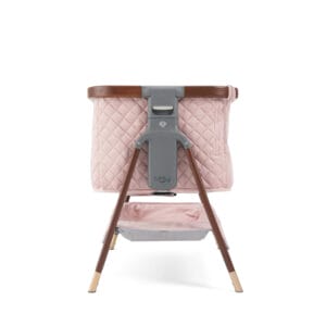 Tutti bambini cozee luxe bedside crib walnut blush (4)