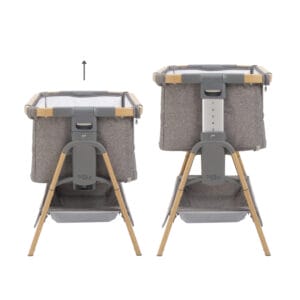 Tutti bambini cozee xl bedside crib & cot oak charcoal (7)