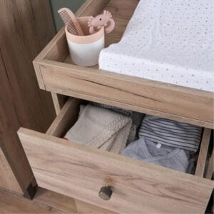 Tutti bambini como 2 piece room set distressed oak slate grey (4)