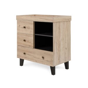 Tutti bambini como 2 piece room set distressed oak slate grey (6)