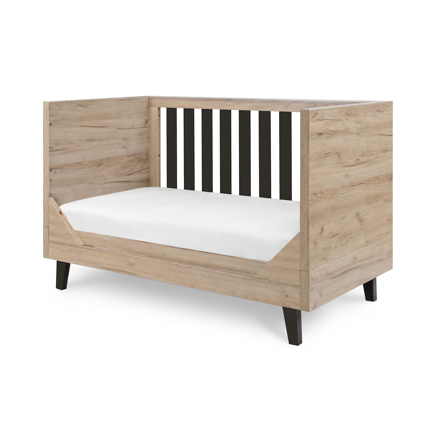 Tutti bambini como cot bed distressed oak slate grey (13)