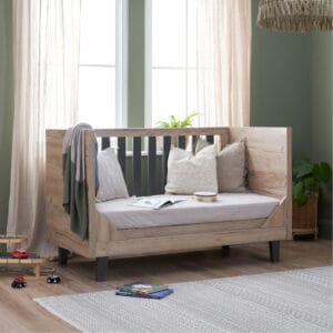 Tutti bambini como cot bed distressed oak slate grey (5)