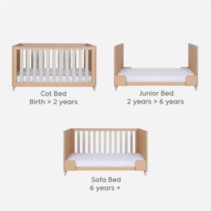 Tutti bambini fika 2 piece roomset light oak white sand (2) 1