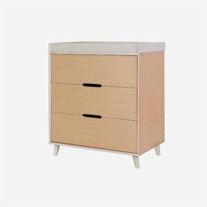 Tutti bambini fika chest changer light oak white sand