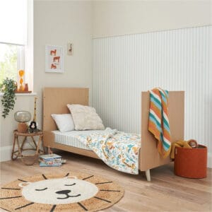 Tutti bambini fika cot bed light oak white sand (2)