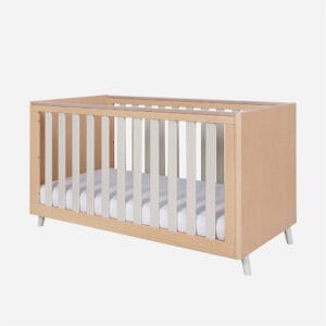Tutti bambini fika cot bed light oak white sand 1