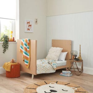 Tutti bambini fika mini cot bed light oak white sand (6)