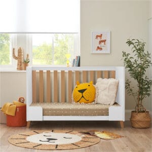 Tutti bambini fika mini cot bed white light oak (2)