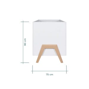 Tutti bambini fuori cot bed white light oak (5)