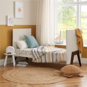 Tutti bambini fuori cot bed white sand warm walnut (3)