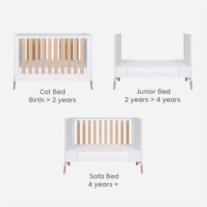 Tutti bambini fuori mini 2 piece roomset white light oak (3) 1