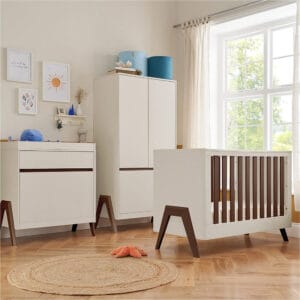 Tutti Bambini Fuori Mini 3 Piece Room Set - White Sand/Warm Walnut