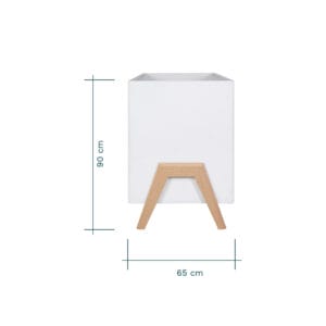 Tutti bambini fuori mini cot bed white light oak (4)