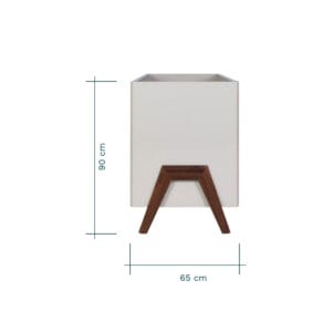 Tutti bambini fuori mini cot bed white sand warm walnut (4)