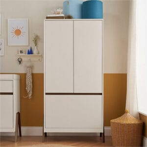 Tutti Bambini Fuori Wardrobe Warm Walnut/White Sand