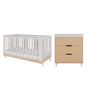 Tutti bambini hygge 2 piece room set light oak & white (1)
