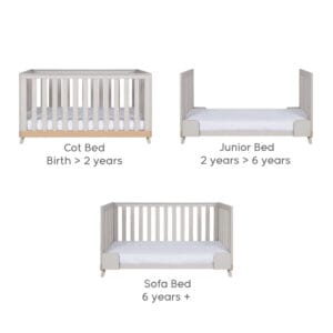 Tutti bambini hygge 3 piece room set light oak & white (3)