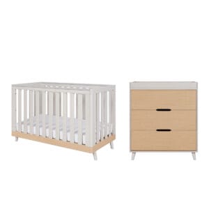 Tutti bambini hygge mini 2 piece room set light oak white sand (3)