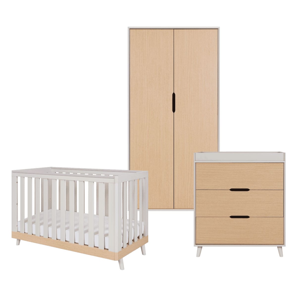 Tutti bambini hygge mini 3 piece room set light oak white (1)