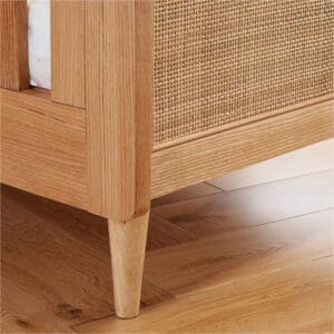 Tutti bambini japandi mini cot bed light oak (2)