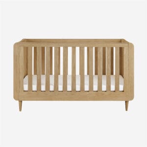 Tutti bambini japandi mini cot bed light oak 1