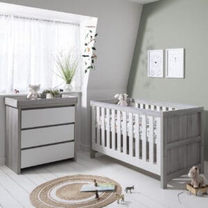 Tutti Bambini Modena 2 Piece Room Set - Grey Ash/White