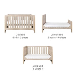 Tutti bambini modena 2 piece room set oak (1)