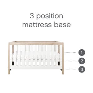 Tutti bambini modena 2 piece room set white oak (5)