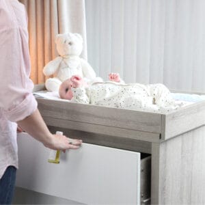 Tutti bambini modena chest changer grey ash white