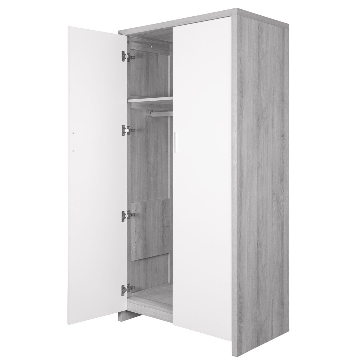 Tutti bambini modena wardrobe grey ash and white (3)