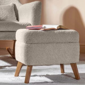 Tutti bambini oscar luxe rocking chair & foot stool teddy sage (1)