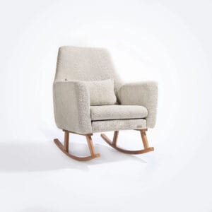 Tutti bambini oscar luxe rocking chair & foot stool teddy sage (2)