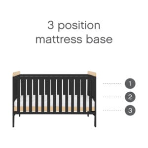 Tutti bambini rio 2 piece room set slate grey honey oak (3)
