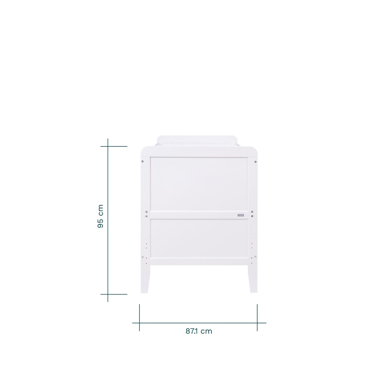 Tutti bambini rio cot bed with cot top changer & mattress white