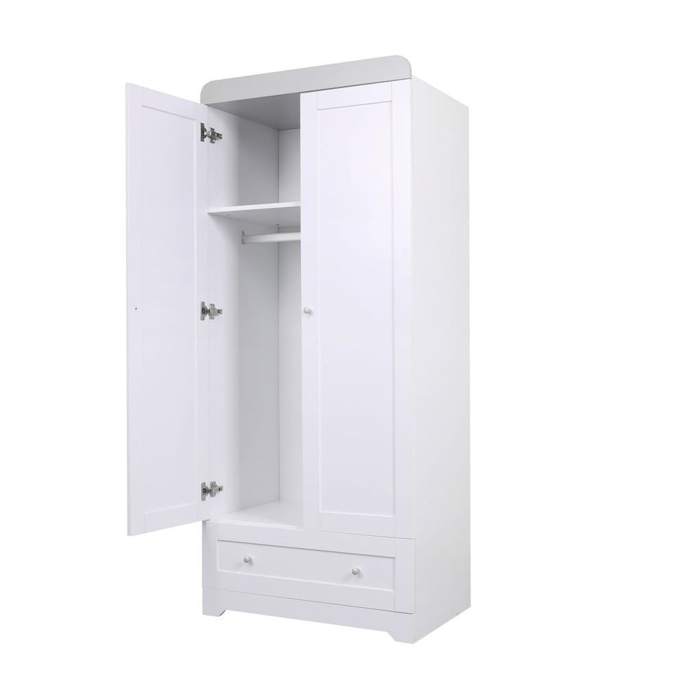 Tutti bambini rio wardrobe white dove grey (3)