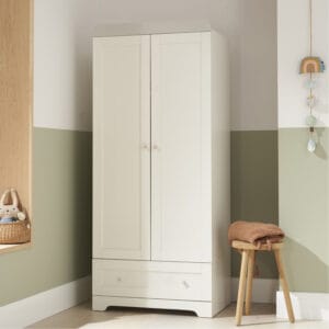 Tutti Bambini Rio Wardrobe - White/Dove Grey